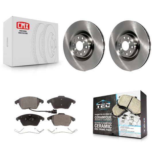 [Avant] Kit de Disque et plaquette (céramique) de frein pour Volkswagen CC GTI Golf Audi A3 Quattro K8T-100502