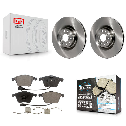 [Avant] Kit de Disque et plaquette (céramique) de frein pour Volkswagen Passat CC Golf R R32 K8T-100503