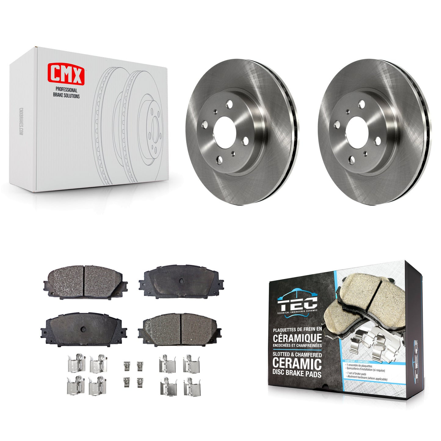 [Avant] Kit de Disque et plaquette (céramique) de frein pour Toyota Yaris Prius C Scion iQ K8T-100505