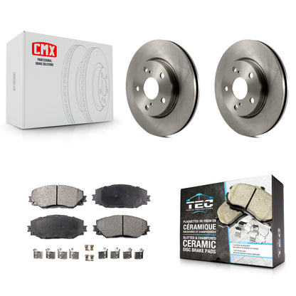 [Avant] Kit de Disque et plaquette (céramique) de frein pour Toyota RAV4 Scion xB Prius V Lexus HS250h K8T-100506