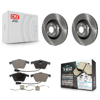 [Avant] Kit de Disque et plaquette (céramique) de frein pour Audi A6 Quattro avec 347mm Diameter Rotor K8T-100513