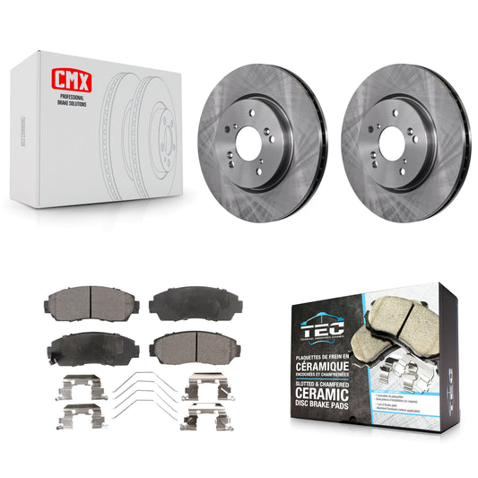 [Avant] Kit de Disque et plaquette (céramique) de frein pour Honda CR-V Crosstour Accord K8T-100518