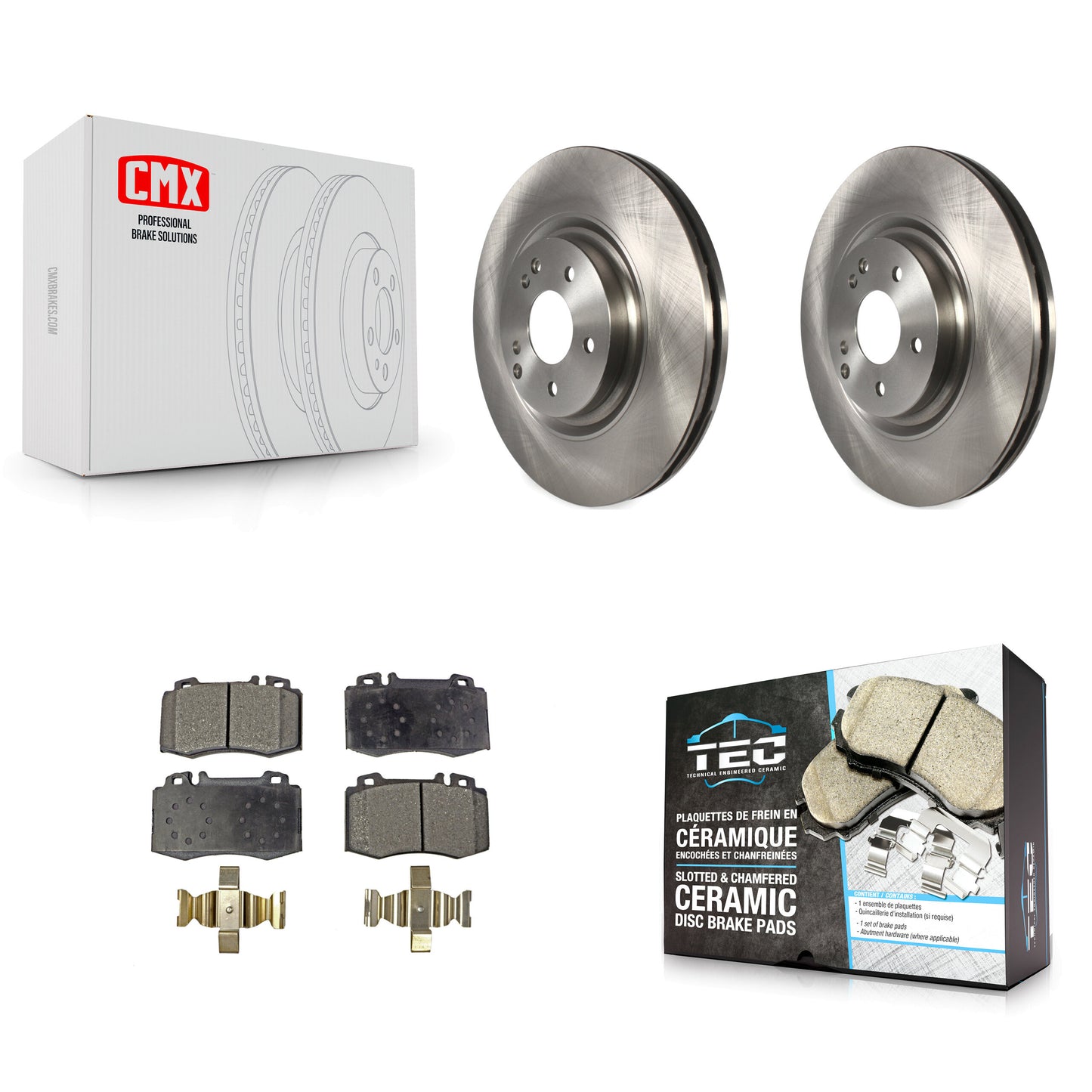 [Avant] Kit de Disque et plaquette (céramique) de frein pour Mercedes-Benz C230 C320 SLK350 K8T-100520