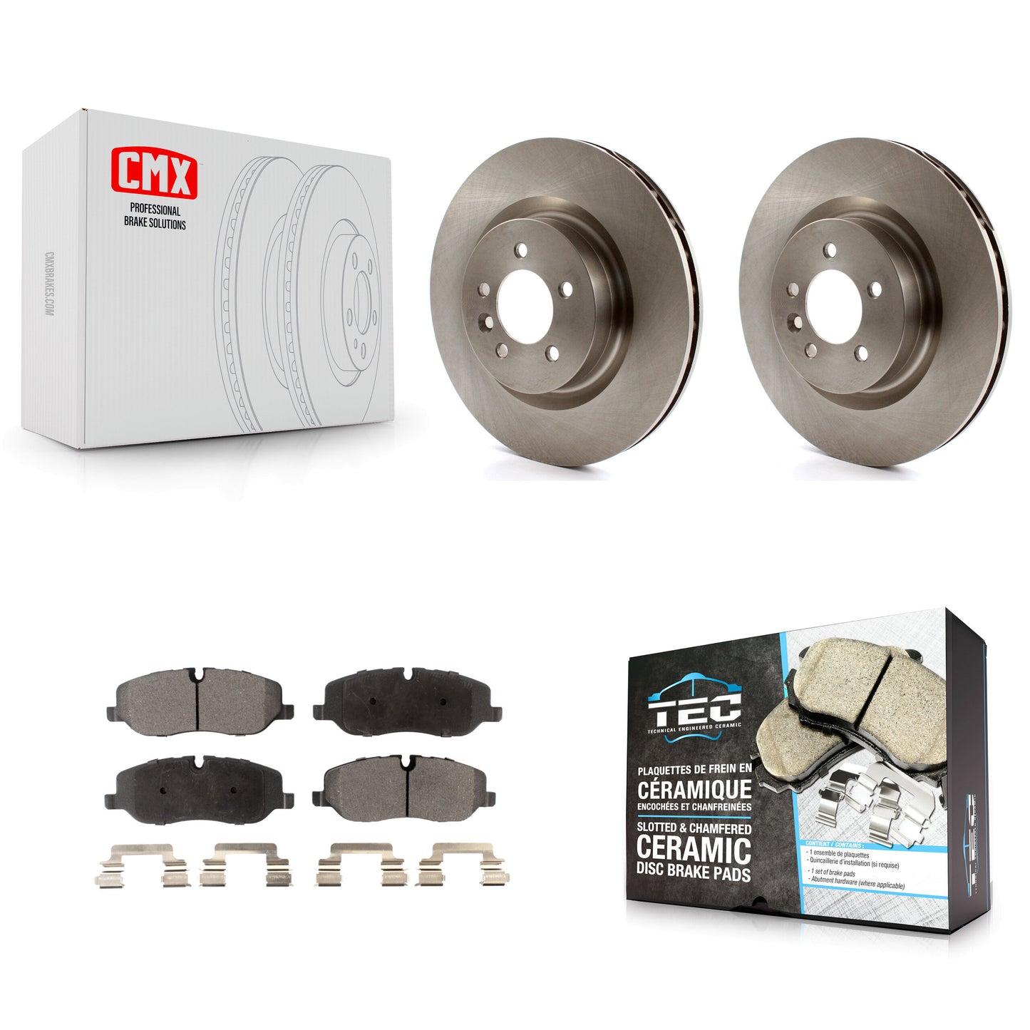 [Avant] Kit de Disque et plaquette (céramique) de frein pour 2006-2007 Land Rover Range Sport Supercharged K8T-100523