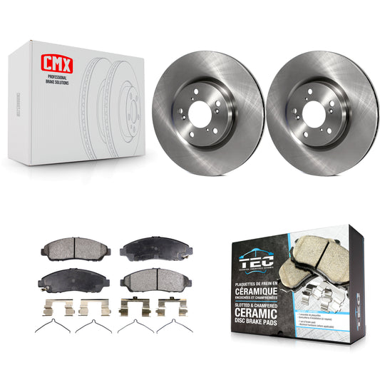 [Avant] Kit de Disque et plaquette (céramique) de frein pour Honda Pilot Acura MDX RLX ZDX K8T-100539