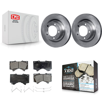 [Avant] Kit de Disque et plaquette (céramique) de frein pour Toyota Tundra Sequoia Lexus LX570 Land Cruiser K8T-100546