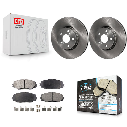 [Avant] Kit de Disque et plaquette (céramique) de frein pour Toyota Corolla Scion xD Matrix Pontiac Vibe K8T-100557