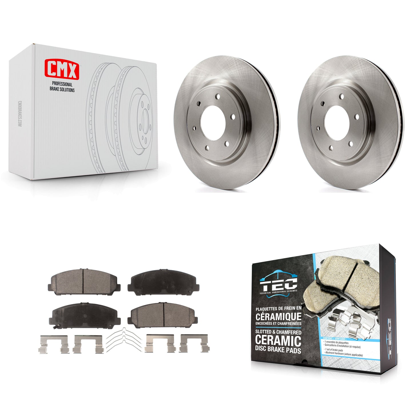[Avant] Kit de Disque et plaquette (céramique) de frein pour Nissan TITAN Armada INFINITI QX80 QX56 K8T-100558