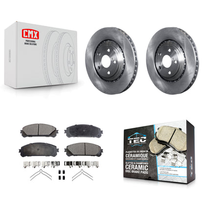 [Avant] Kit de Disque et plaquette (céramique) de frein pour Toyota Highlander Sienna Lexus RX350 NX200t NX300 RX450h NX300h K8T-100560
