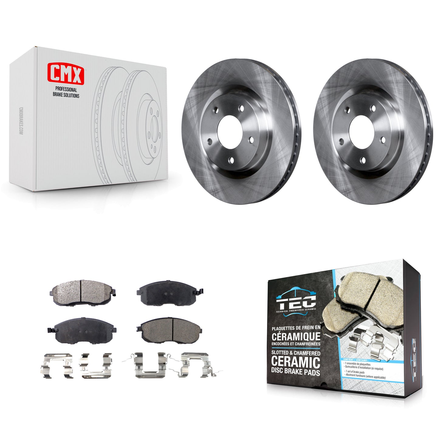 [Avant] Kit de Disque et plaquette (céramique) de frein pour 2007-2012 Nissan Sentra SE-R K8T-100562