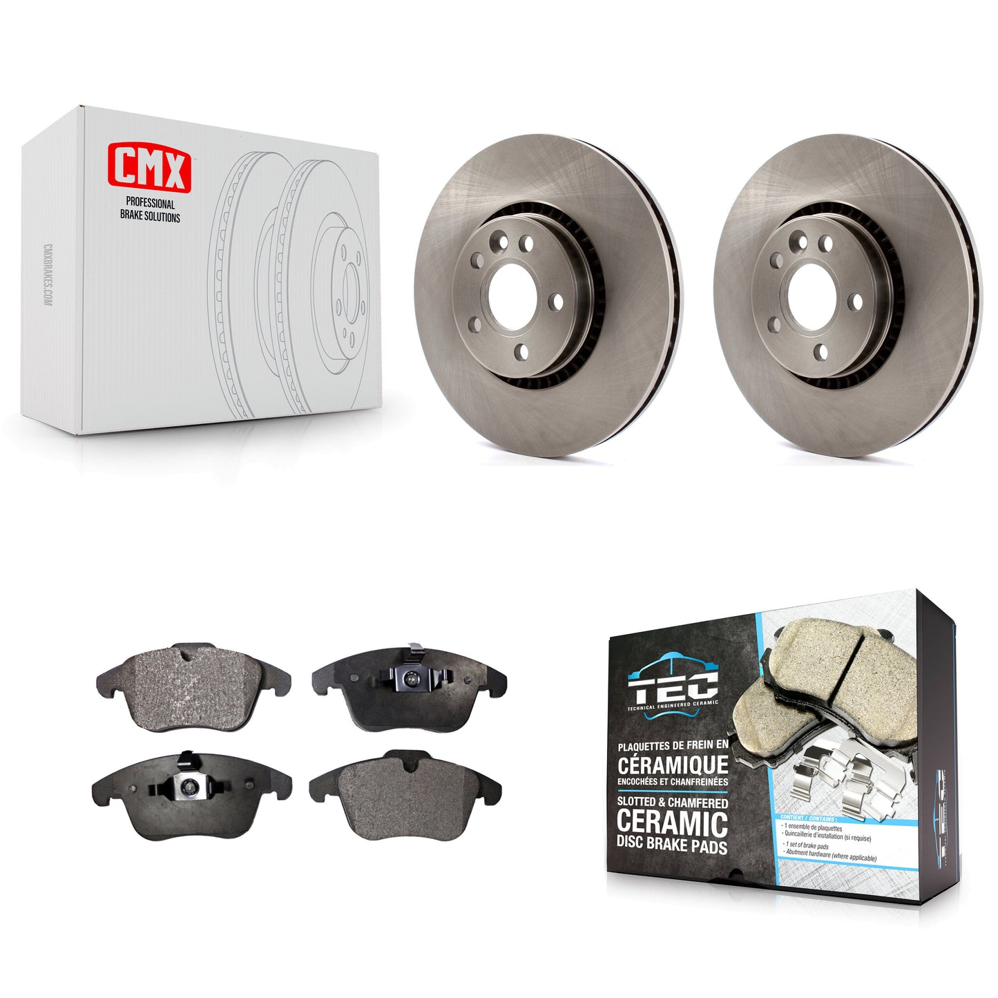 [Avant] Kit de Disque et plaquette (céramique) de frein pour 2008-2015 Land Rover LR2 K8T-100565