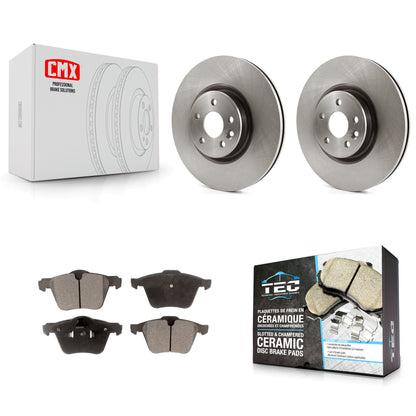 [Avant] Kit de Disque et plaquette (céramique) de frein pour Volvo S60 XC70 S80 V60 V70 avec 336mm Diameter Rotor K8T-100574