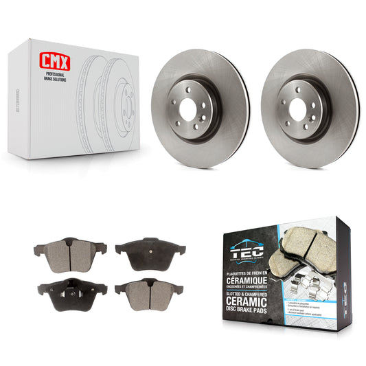 [Avant] Kit de Disque et plaquette (céramique) de frein pour Volvo S60 XC70 S80 V60 V70 avec 336mm Diameter Rotor K8T-100574