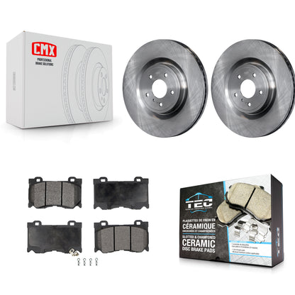 [Avant] Kit de Disque et plaquette (céramique) de frein pour INFINITI G37 Q50 Nissan 370Z Q60 M37 Q70 Q70L QX70 M56 FX50 Z K8T-100577