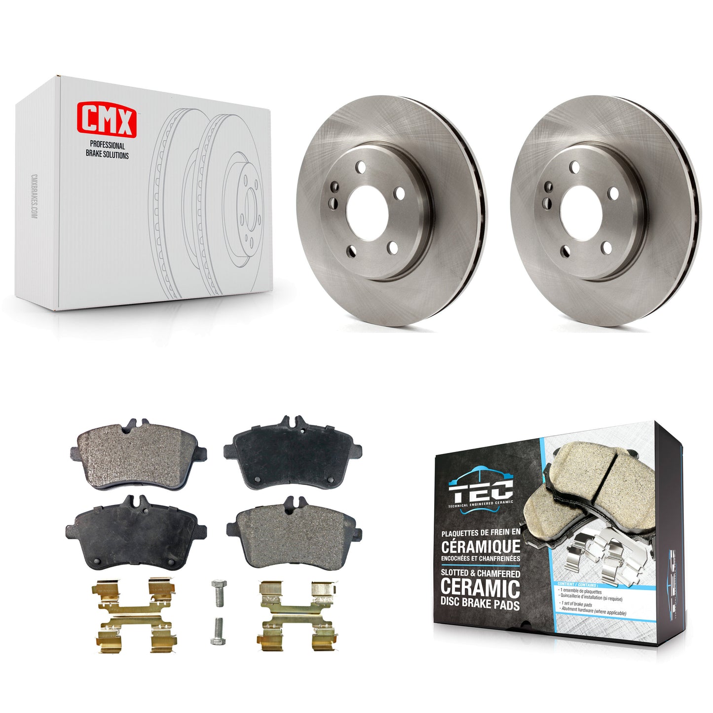 [Avant] Kit de Disque et plaquette (céramique) de frein pour 2006-2011 Mercedes-Benz B200 K8T-100579