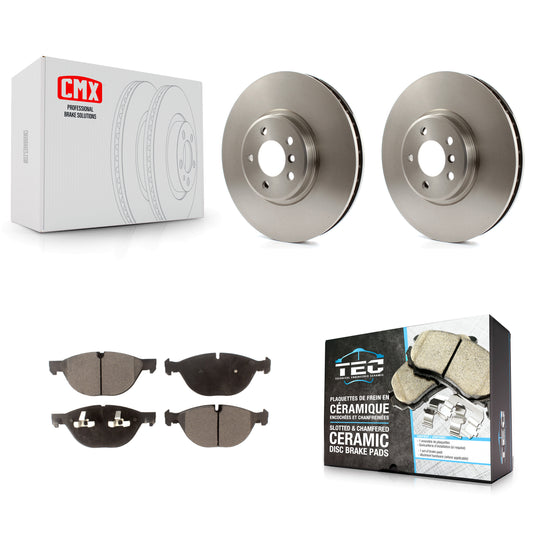 [Avant] Kit de Disque et plaquette (céramique) de frein pour BMW X5 X6 xDrive50i K8T-100589