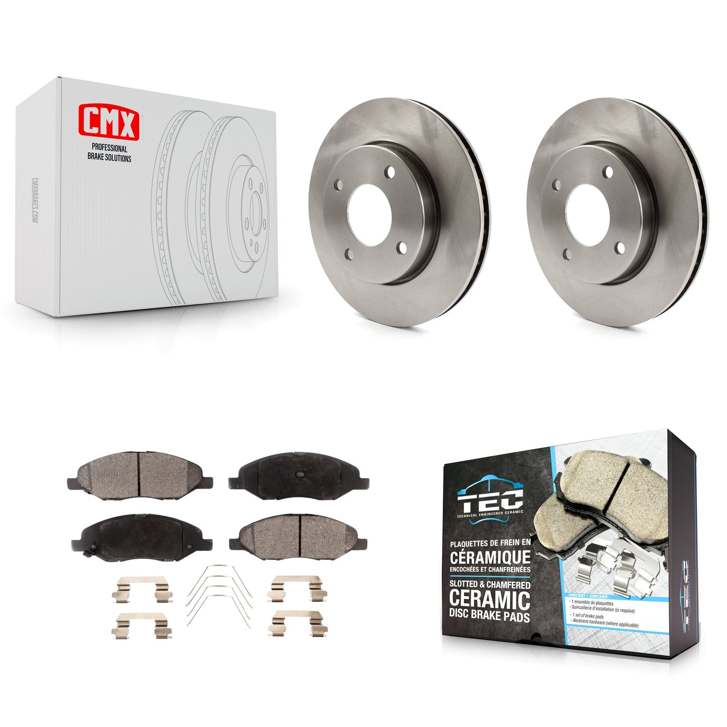 [Avant] Kit de Disque et plaquette (céramique) de frein pour 2009-2011 Nissan Versa 1.6L K8T-100604