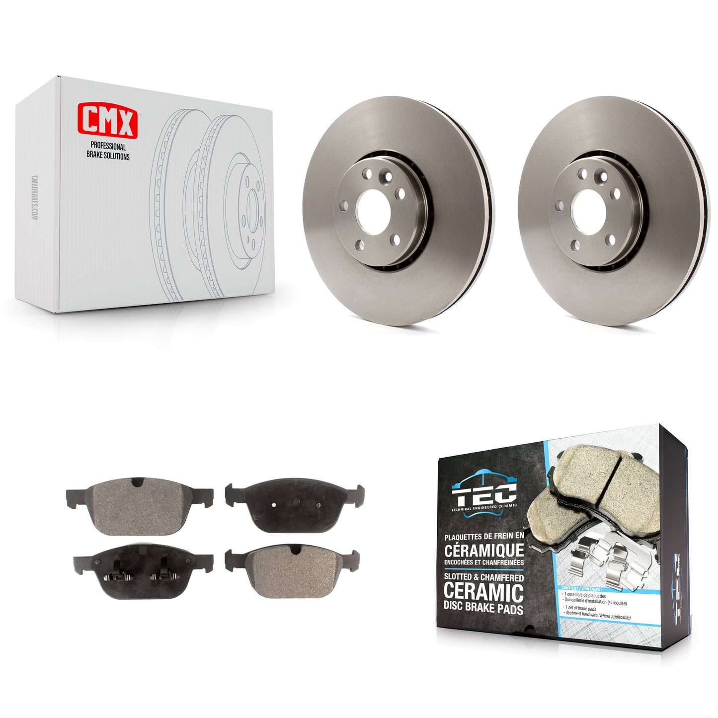 [Avant] Kit de Disque et plaquette (céramique) de frein pour 2010-2015 Volvo XC60 K8T-100607