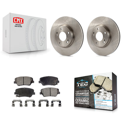 [Avant] Kit de Disque et plaquette (céramique) de frein pour Kia Sorento Hyundai Santa Fe K8T-100608