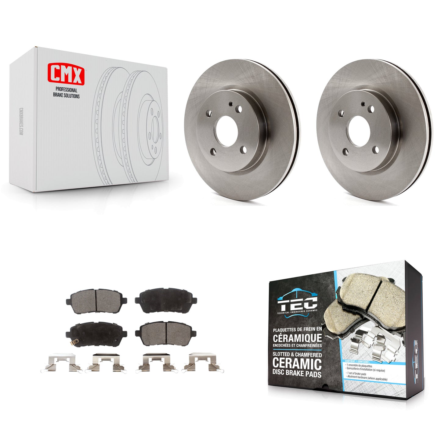 [Avant] Kit de Disque et plaquette (céramique) de frein pour 2011-2014 Mazda 2 K8T-100617