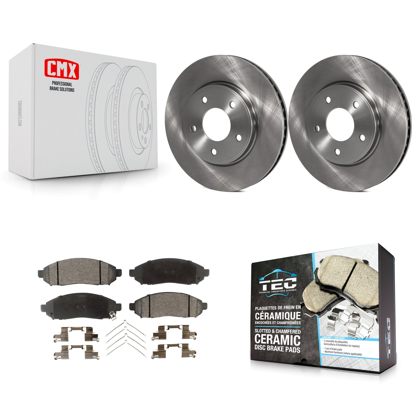 [Avant] Kit de Disque et plaquette (céramique) de frein pour Nissan NV200 LEAF Chevrolet City Express K8T-100619