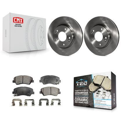 [Avant] Kit de Disque et plaquette (céramique) de frein pour Hyundai Elantra Kia Forte Veloster GT Forte5 Coupe Koup K8T-100621