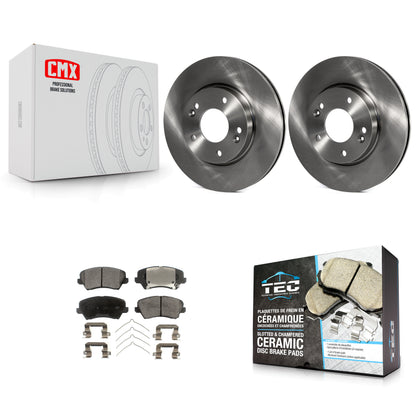 [Avant] Kit de Disque et plaquette (céramique) de frein pour Kia Forte Hyundai Veloster Elantra GT Forte5 Koup K8T-100622
