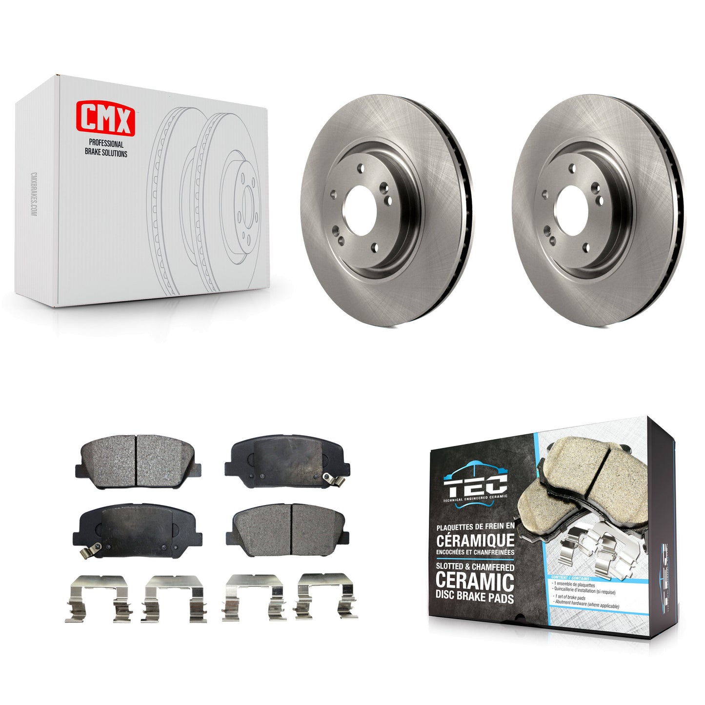 [Avant] Kit de Disque et plaquette (céramique) de frein pour 2011-2015 Kia Optima 2.0L K8T-100625