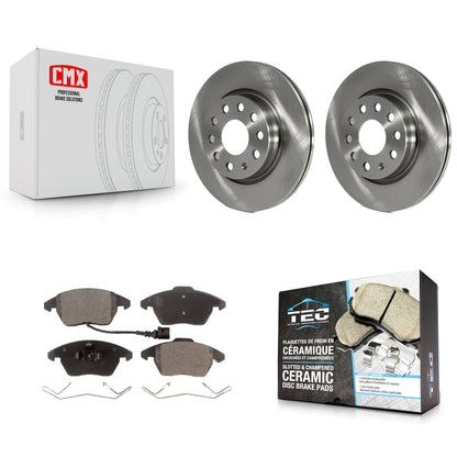 [Avant] Kit de Disque et plaquette (céramique) de frein pour Volkswagen GTI Audi A3 Quattro avec 280mm Diameter Rotor K8T-100631