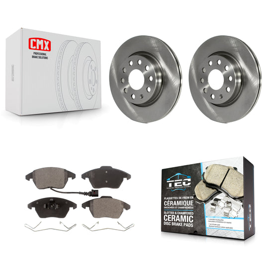 [Avant] Kit de Disque et plaquette (céramique) de frein pour Volkswagen GTI Audi A3 Quattro avec 280mm Diameter Rotor K8T-100631