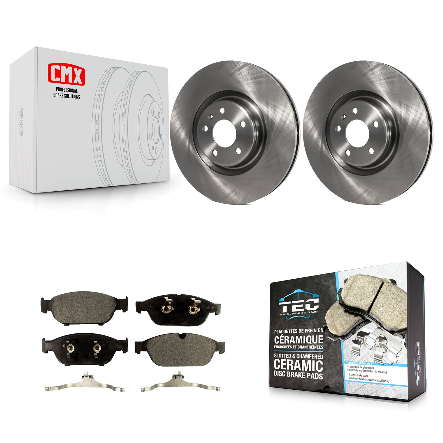 [Avant] Kit de Disque et plaquette (céramique) de frein pour Audi A6 Quattro A7 K8T-100635