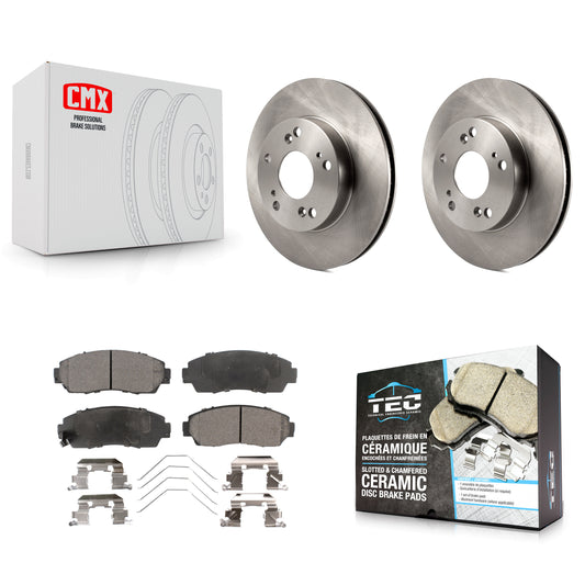[Avant] Kit de Disque et plaquette (céramique) de frein pour 2015 Honda Civic LX SE avec Manual transmission K8T-100639