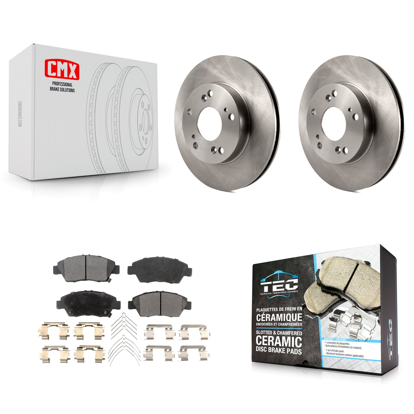 [Avant] Kit de Disque et plaquette (céramique) de frein pour Honda Civic Acura ILX K8T-100642