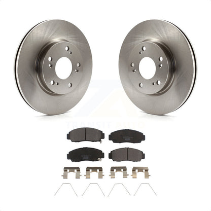 [Avant] Kit de Disque et plaquette (céramique) de frein pour Honda Civic K8T-100652 par Transit Auto