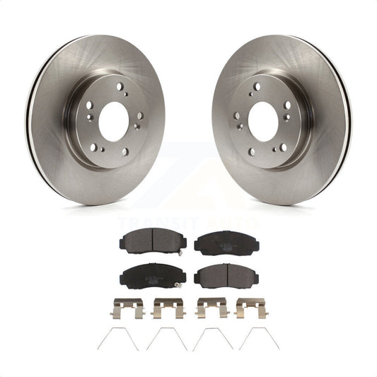 [Avant] Kit de Disque et plaquette (céramique) de frein pour Honda Civic K8T-100652 par Transit Auto