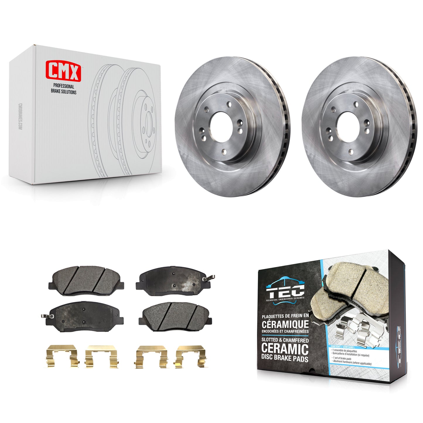 [Avant] Kit de Disque et plaquette (céramique) de frein pour 2013-2016 Hyundai Santa Fe XL 3.3L K8T-100654