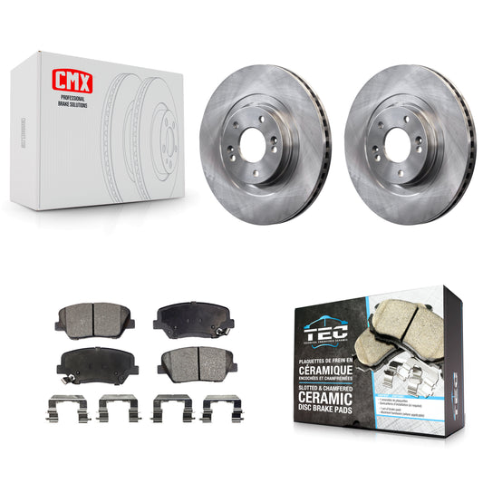 [Avant] Kit de Disque et plaquette (céramique) de frein pour Hyundai Santa Fe Sport Kia Sorento K8T-100655
