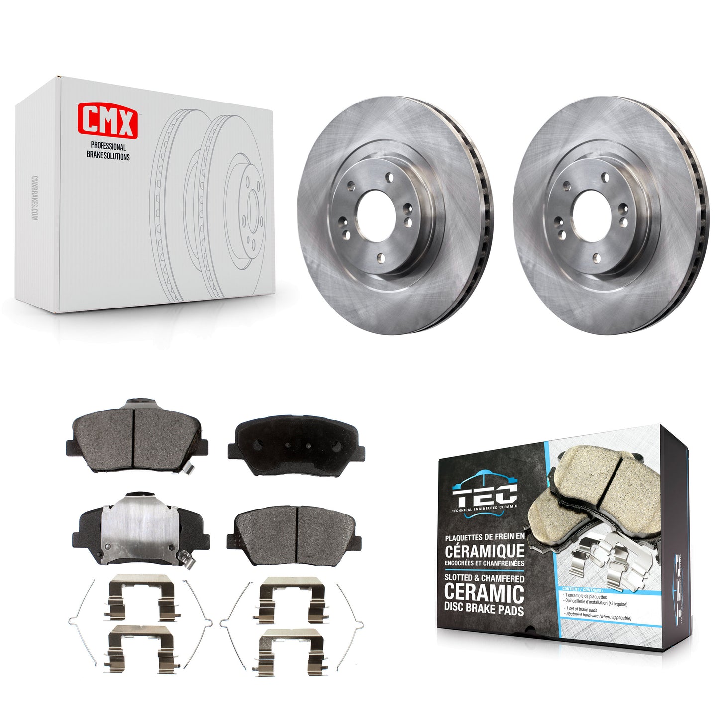 [Avant] Kit de Disque et plaquette (céramique) de frein pour Kia Sorento Hyundai Santa Fe Sport K8T-100656