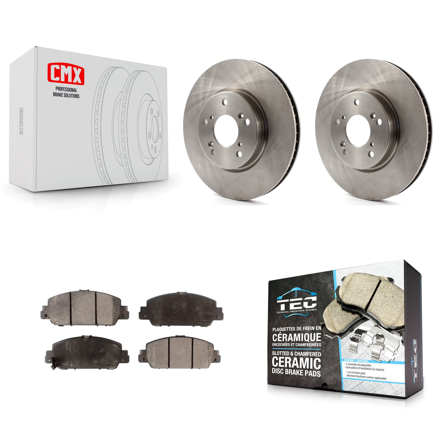 [Avant] Kit de Disque et plaquette (céramique) de frein pour Honda Accord K8T-100661
