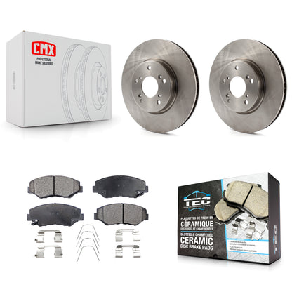 [Avant] Kit de Disque et plaquette (céramique) de frein pour 2015 Honda Civic EX avec Manual transmission K8T-100662
