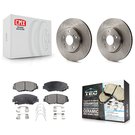 [Avant] Kit de Disque et plaquette (céramique) de frein pour 2015 Honda Civic EX avec Manual transmission K8T-100662