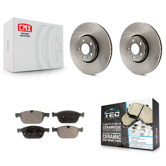 [Avant] Kit de Disque et plaquette (céramique) de frein pour 2003-2014 Volvo XC90 avec 328mm Diameter Rotor K8T-100664