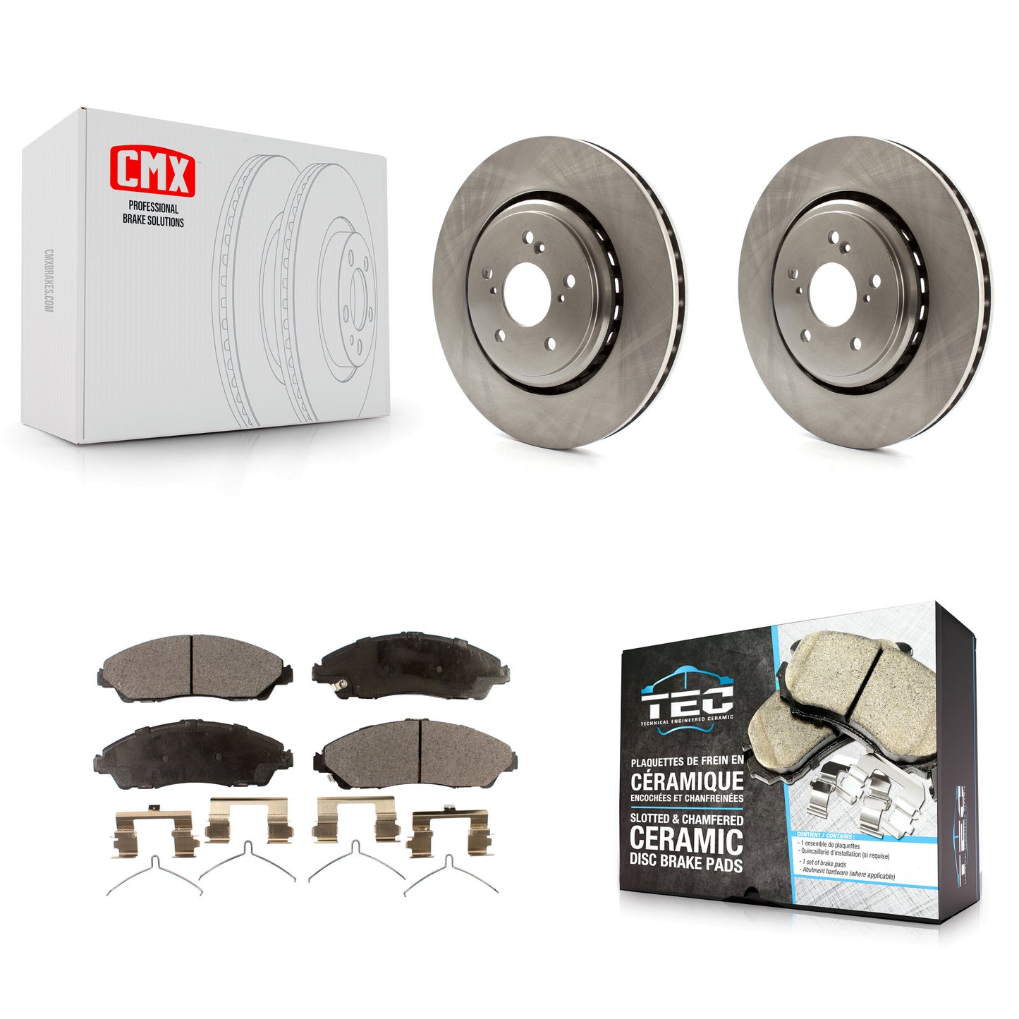 [Avant] Kit de Disque et plaquette (céramique) de frein pour 2014-2016 Acura MDX K8T-100670