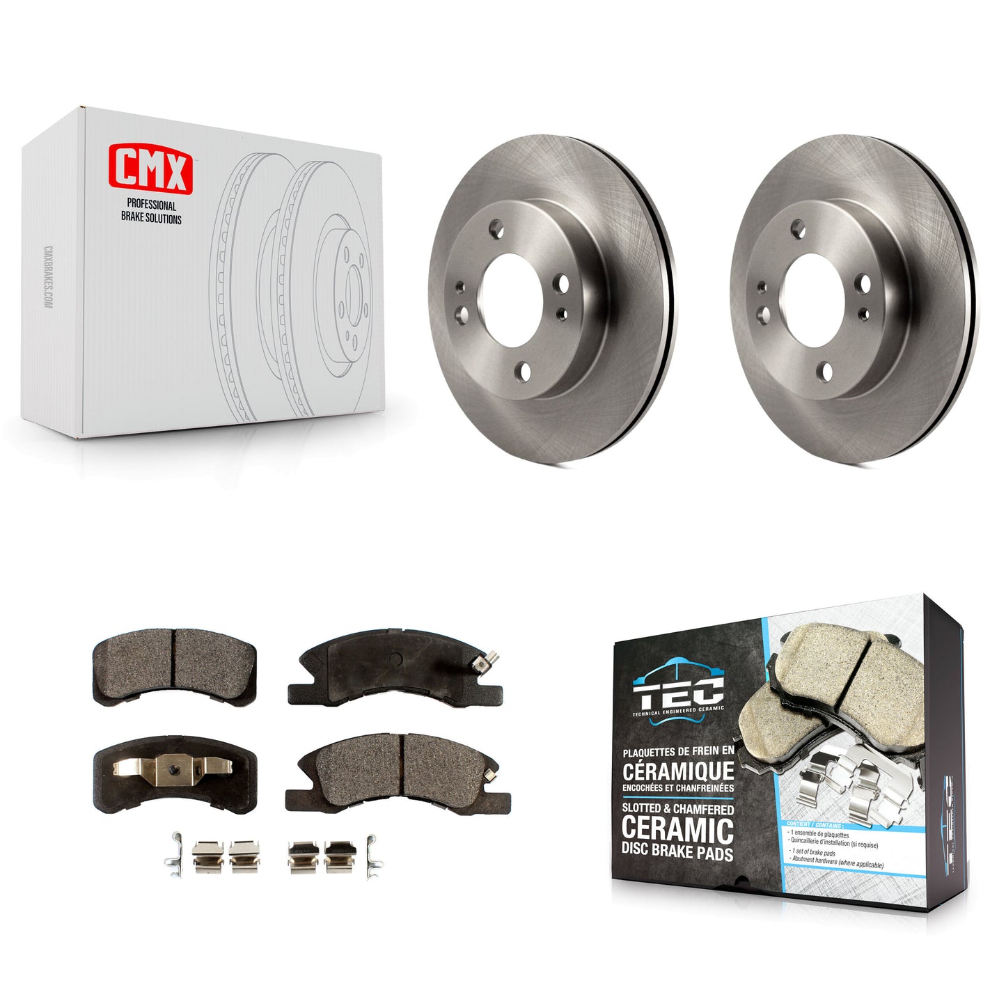 [Avant] Kit de Disque et plaquette (céramique) de frein pour 2014-2015 Mitsubishi Mirage K8T-100672
