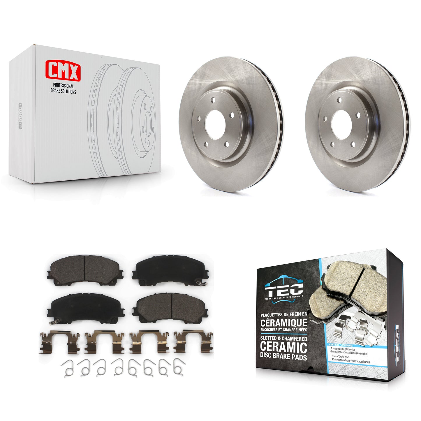 [Avant] Kit de Disque et plaquette (céramique) de frein pour Nissan Rogue K8T-100684