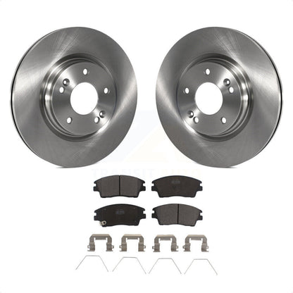 [Avant] Kit de Disque et plaquette (céramique) de frein pour Hyundai Elantra Tucson Kia Sportage K8T-100691 par Transit Auto
