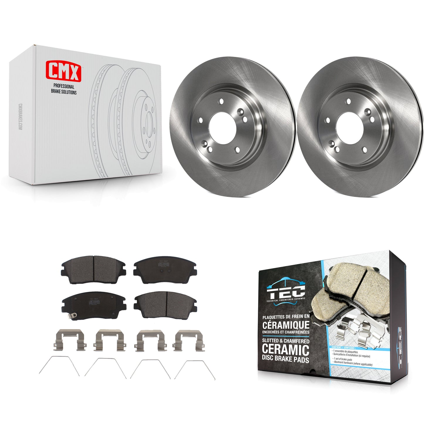 [Avant] Kit de Disque et plaquette (céramique) de frein pour Hyundai Elantra Tucson Kia Sportage K8T-100691