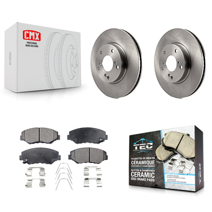 [Avant] Kit de Disque et plaquette (céramique) de frein pour Honda Civic K8T-100693