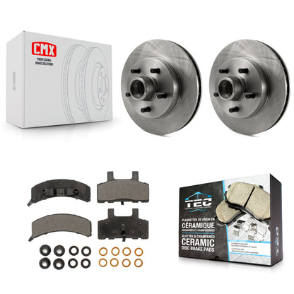 [Avant] Kit de Disque et plaquette (céramique) de frein pour Chevrolet C1500 GMC Tahoe Suburban Yukon Express 1500 Savana K8T-100708