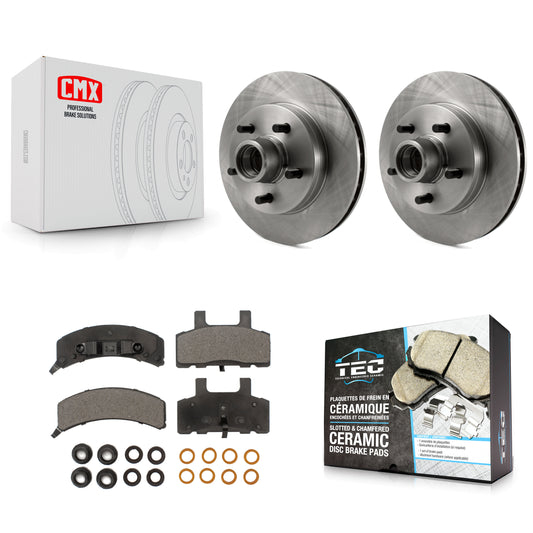 [Avant] Kit de Disque et plaquette (céramique) de frein pour Chevrolet C1500 GMC Tahoe Suburban Yukon Express 1500 Savana K8T-100708